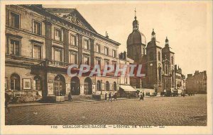 Old Postcard Chalon sur Saone Hotel de Ville