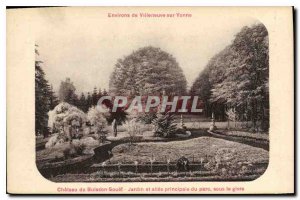 Old Postcard Around Villeneuve sur Yonne Castle Buisson Suef Garden and main ...