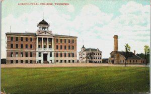 Canada Agricultural College Winnipeg Vintage Postcard C074