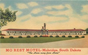 Postcard South Dakota Mobridge Mo Rest Motel roadside occupation 23-10849