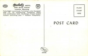 Laramie Wyoming 1960s Postcard Circle S Motel