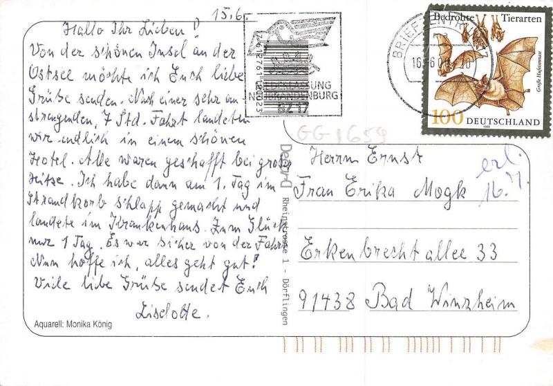 GG1659 usedom map cartes geographiques   germany