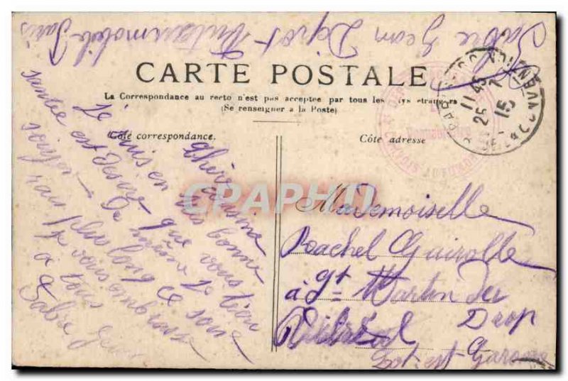 Old Postcard The Paris City Hall