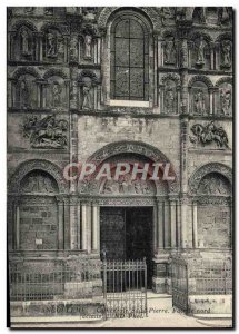 Old Postcard Angouleme Cathedrale Saint Pierre North Facade