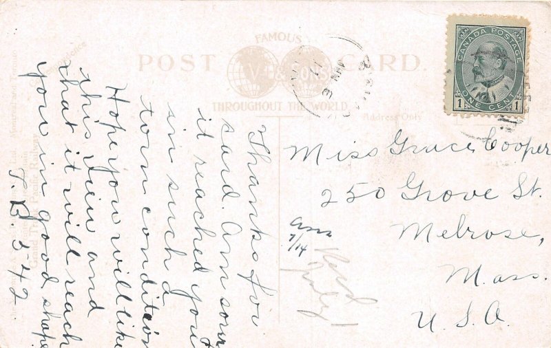 H69/ Saskatchewan Canada Postcard Ontario c1910 Wheat Fields Early Auto 92