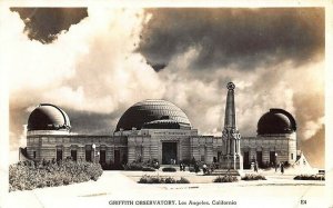 Los Angeles CA  Griffith Observatory Real Photo Postcard