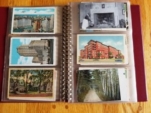 162 Vintage Post Cards in Post Card Album # 3