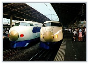 Bullet Trains Tokyo Central Railroad Station Postcard Continental View Card