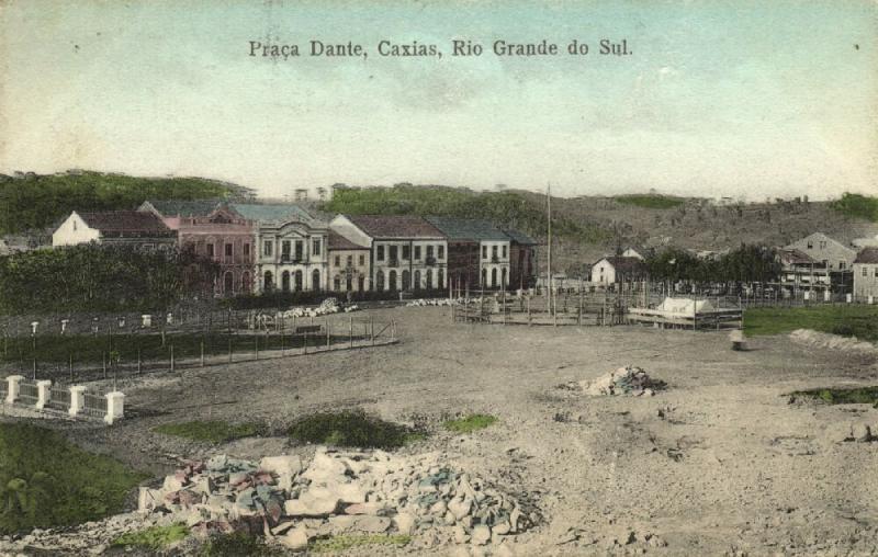 brazil, CAXIAS, Rio Grande do Sul, Praca Dante (1914) Stamp