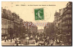 Paris Old Postcard Royal Street from the Madeleine