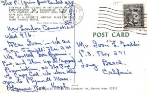 Sidewalk Cafe Cape Cod, Massachusetts MA Postcard