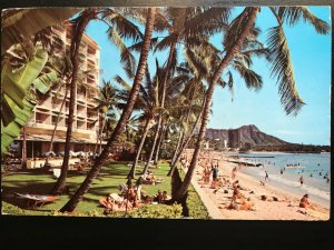 Vintage Postcard 1975 Surfrider Hotel Beach at Waikiki Hawaii (HI)