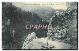Old postcard From Grenoble Gap Col de la Croix Haute