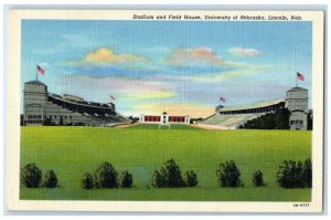 c1930's Stadium And Field House University Of Nebraska Lincoln NE Postcard