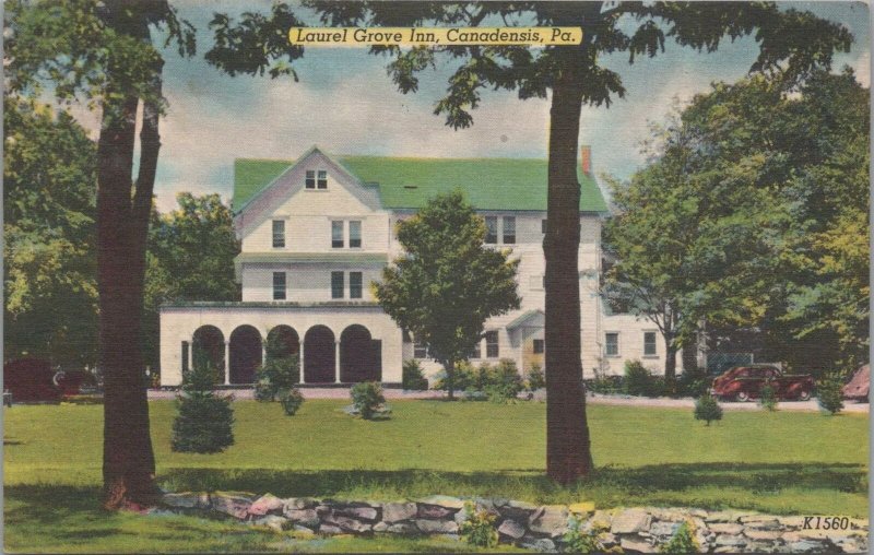 Postcard Laurel Grove Inn Canadensis PA