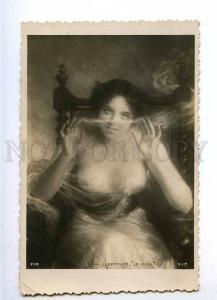 188104 NUDE Woman w/ Veil by BERTHIER Vintage SALON 1904 PC