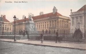 BRUXELLES BELGIUM PLACE des MARTYRS~GRAND MAGASINS DE LA BOURSE POSTCARD c1910s