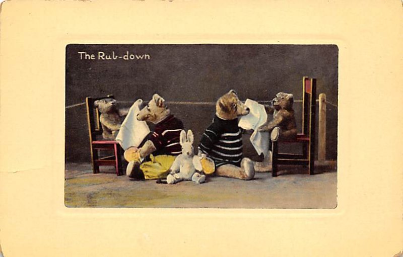 The Rub Down Bear 1910 