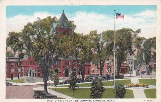 Massachusetts Taunton Post Office From The Common