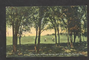 EXCELSIOR SPRINGS MISSOURI GOLF COURSE GOLFERS MO. VINTAGE POSTCARD