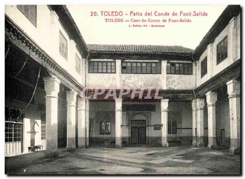 Postcard Old Toledo Court Count of Font Salida