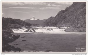 RP: CHILE. Rio Petrohue con Puntiagudo , 1945