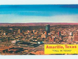 Unused Pre-1980 AERIAL VIEW Amarillo Texas TX hn1965