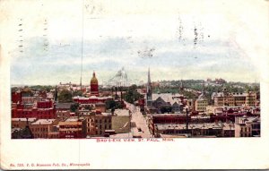 Minnesota St Paul Birds Eye View 1909