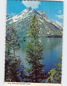 Postcard Jenny Lake and Cathedral Group, Grand Teton National Park, Wyoming