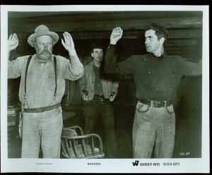 Movie Still, Rawhide, Tyrone Power, Edgar Buchanan, Warner Brothers No. 783-39