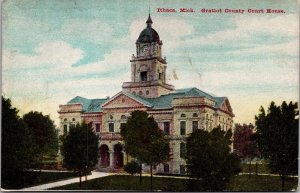 Gratiot County Court House, Ithaca MI c1912 Vintage Postcard Q45
