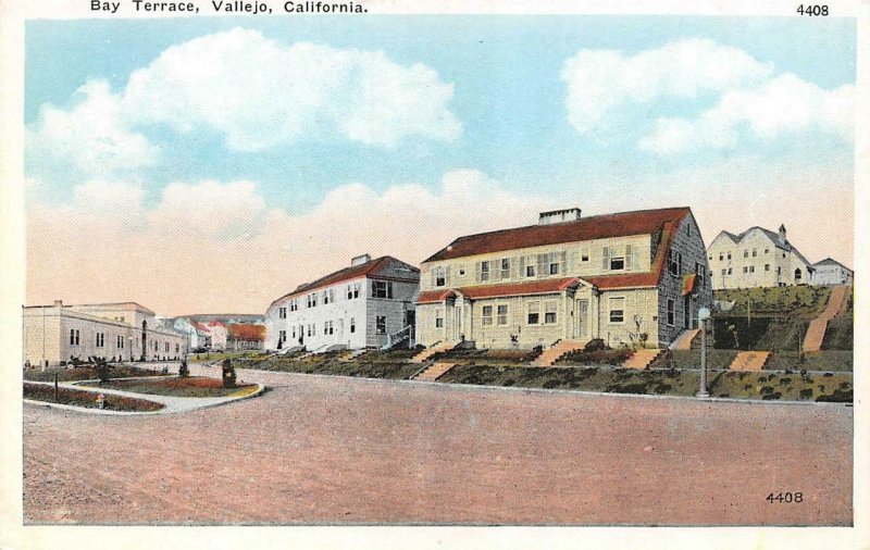 VALLEJO, CA California  BAY TERRACE Mare Island Naval Housing   c1920's Postcard