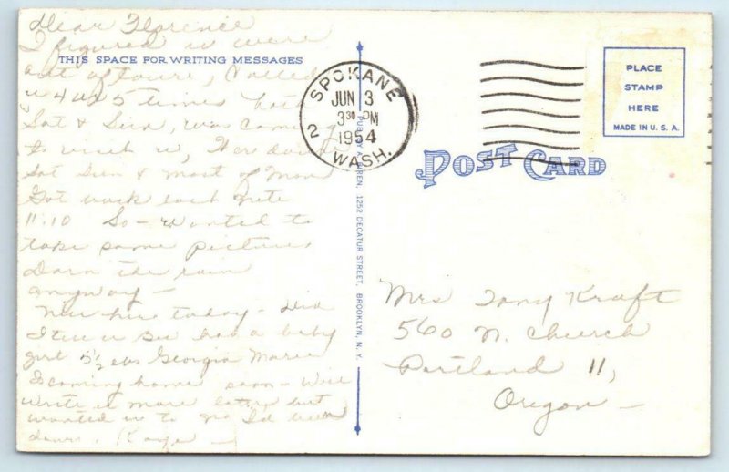 SOUTHAMPTON, Long Island NY ~ Church of SACRED HEARTS OF JESUS & MARY  Postcard