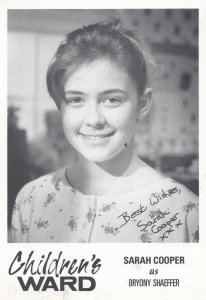 Sarah Cooper as Bryony Shaeffer Childrens Ward TV Show Vintage Signed Cast Card