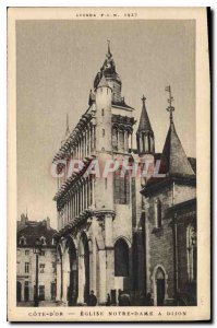 Old Postcard Golden Riviera Notre Dame Church