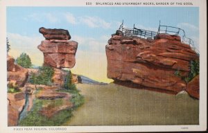 Balanced and Steamboat Rocks Garden of the Gods Colorado Springs CO