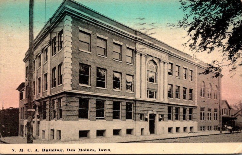 Iowa Des Moines Y M C A Buildingg 1912