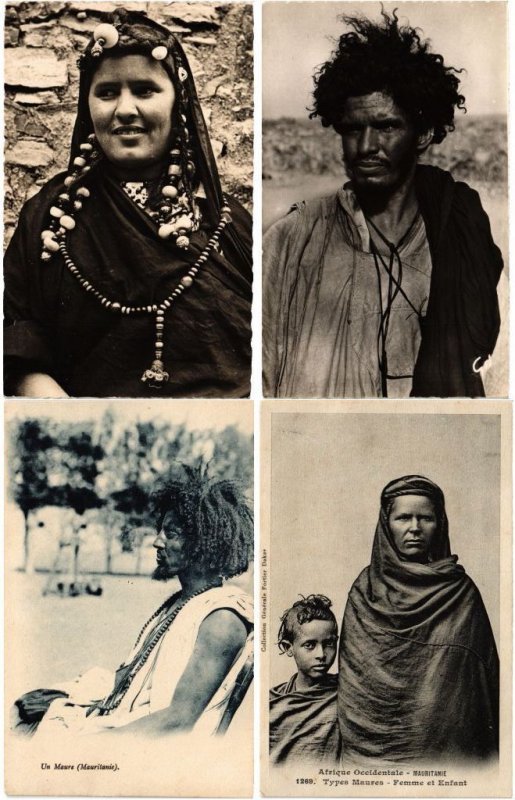 MAURITANIA AFRICAN OCCUPATION 30 Vintage AFRICA Postcards 1910-1950 (L3529)