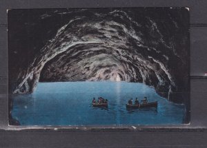 ITALY, CAPRI, THE BLUE GROTTO, c1920 ppc., unused.