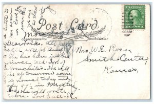 c1910's Children Playing Blindfolded Just Waiting To Be Caught Embossed Postcard