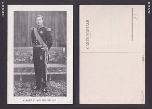 Vintage Postcard Belgium King Albert I