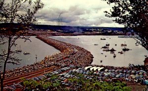 Canada - Nova Scotia, Canso Causeway. Opening August 1955