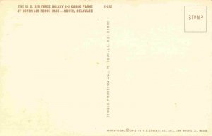 C5 Galaxy US Air Force Plane Runway Dover Air Force Base DE postcard