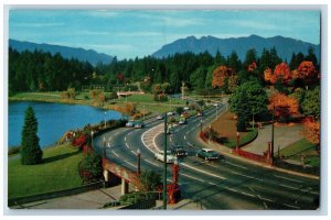 Vancouver BC Canada Postcard North Coast Limited North Pacific Railway c1950's