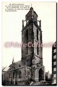 Postcard Old Batz Loire Inf Tower St Guenole From the platform the base of th...