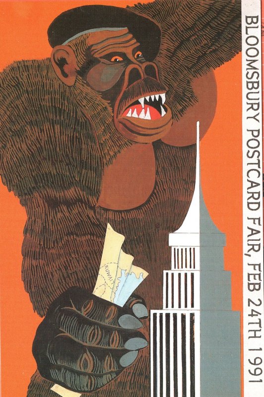 King Kong 1991 Exhibition Rare Advertising Postcard