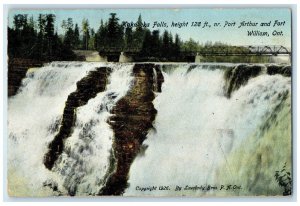 1926 Kakabeka Falls Port Arthur Fort William Ontario Canada Posted Postcard