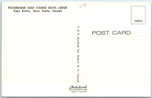 c1960s Cape Breton, NS Keltic Lodge Golf Course Chrome Postcard Players A103