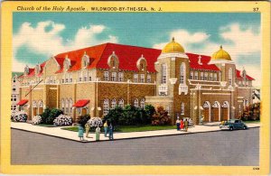 Postcard CHURCH SCENE Wildwood New Jersey NJ AN2639