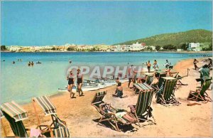 Postcard Modern Baleares Ibiza San Antonio Beach